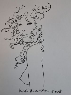 Manara, Milo - 1 Original drawing - Miele - 2008 | Catawiki