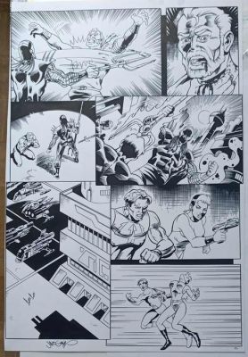Chris Malgrain - 1 Original page - Hexagon universe - Le Gladiateur de bronze - 2011 | Catawiki