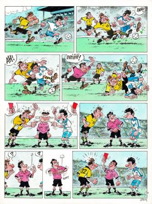 Gürsel, Gürçan - 1 Original colour page - Les Foot furieux T3 - 2004 | Catawiki
