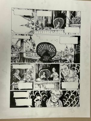 Lauffray, Mathieu - 1 Original page - Long John Silver - Page 55 - tome 4 - Guyanacapac - 2013