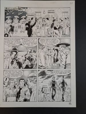 Boselli; Civitelli - 1 Original page - Tex: La Cavalcata del Morto - 2012 | Catawiki