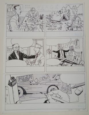 Wintz, Nicolas - 1 Original page - La vie de Hergé - 1994