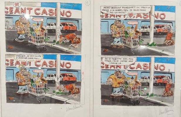 Vuillemin, Philippe - 2 Original colour page - Casino - Histoire complete de deux planches