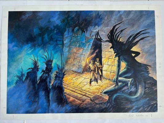 Sanahujas, Patrice - Original cover - Bob Morane - Le Réveil du Kukulkan - 1994 | Catawiki