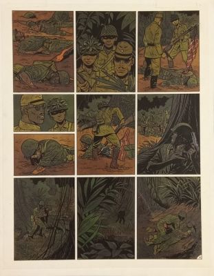 Berthet, Philippe - 1 Mise en couleur original à l’aquarelle - T01, planche 2 - Pin Up | Catawiki