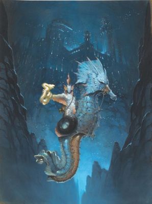 Vincent Dutrait - Illustration originale, Dragon des mers - Deuxième souffle - L‘Univers des dragons