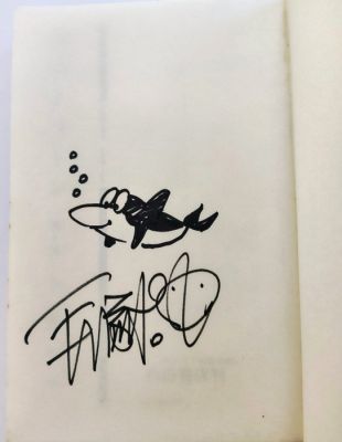 Osamu Tezuka - 1 Original drawing - Triton of the sea - signed dedication - 1980