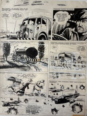 Colquhoun, Joe - 1 Original page - Les guerres de Charlie - Grande planche originale « scène de Guerre ». | Catawiki