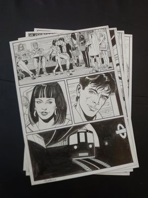 Montanari, Giuseppe - 4 Original page - Dylan Dog - Old Boy n. 36 | Catawiki