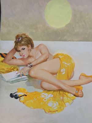 Jacono, Carlo - 1 Original colour drawing - Summer Heat | Catawiki