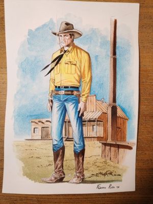 Russo, Fabrizio - 1 Original colour drawing - Tex - 2026 | Catawiki