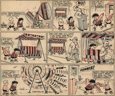 David Law - Planche originale, Dennis #2449 - The Beano #481 - Dennis la menace