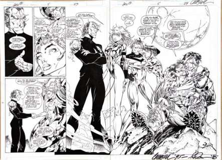 Campbell, J. Scott - GEN 13 #5 Double Page Splash | ComicConnect