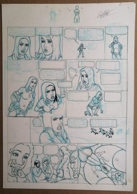 Gambedotti, Atilio - 1 Original page - Flora vol #1 - "BIENVENEU DANS LA MONDE DE LA BD" - 2006 | Catawiki
