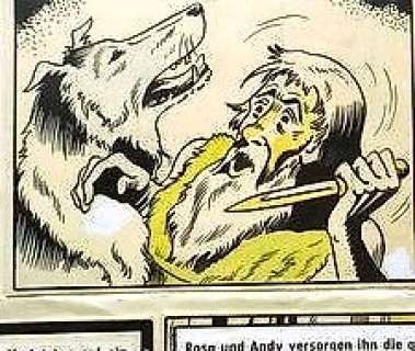 Wirel (Vandersteen, Willy / Verschuere, Karel) - Originele pagina Bessy 1  -  Het geheim van Rainy lake  - (1954)