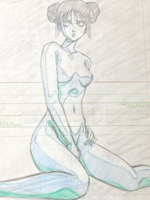U-Jin (遊人) - Dessin d’animation original, en couleur - Konai Shasei (校內寫生) 1989 | Catawiki