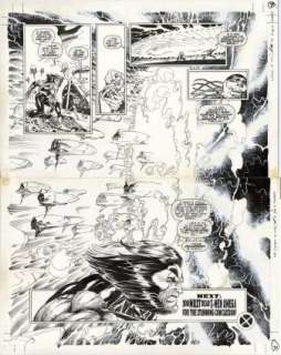 Kubert, Adam - WEAPON X (1995) #4 Double Page Splash | ComicConnect