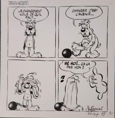 Dufranne, Henri - 1 Original page - Gai Luron et Arthur le fantôme | Catawiki