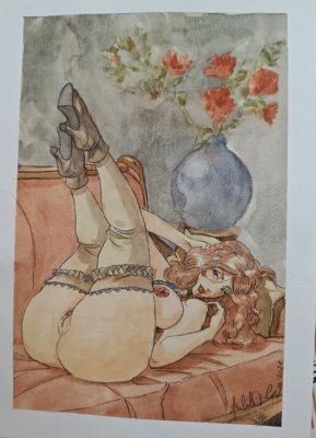 Gabriele Di Caro - 1 Original colour drawing - Amazing Adult Fantasy | Catawiki