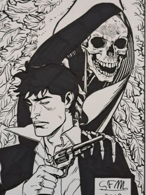 Massaglia, Giulia Francesca - 1 Original drawing - Dylan Dog: Memeno Mori | Catawiki
