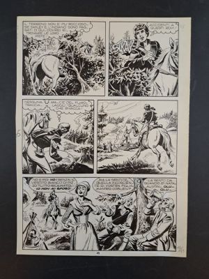 EsseGesse - 1 Original page - Il Comandante Mark: Il Totem dei Cayugas | Catawiki