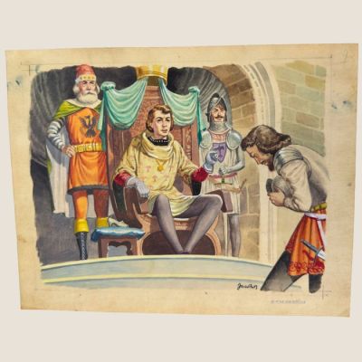 Jacono, Carlo - 1 Original colour drawing - Cenerentola - 1960 | Catawiki
