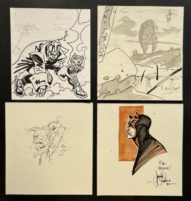 Guido Neukamm - Andrea Muti - Che Rossie - Davide Gianfelice - 4 Original drawing - Comic Originale bekannter Zeichner | Catawiki