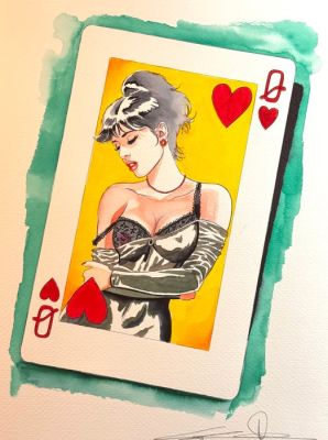 Candita, Giuseppe - 1 Original colour drawing - Modesty Blaise - Regina di cuori - 2026 | Catawiki