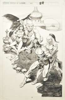Ricardo VILLAGRAN. Savage sword of Conan. Planche originale Ã  l’encre de chine, [...] | Arthema Auction