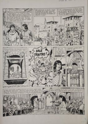 Chaillet, Gilles - 1 Original page - Vasco T06 - Ténèbres sur Venise - 1987 | Catawiki