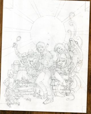 Juan Gimenez - Ville - Original Published Cover Preliminary – Hand Signed Pencil Drawing | Catawiki