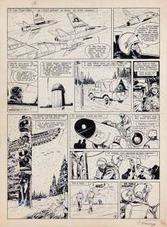 Weinberg - Lot 514 - Dan Cooper, planche n°4 à l‘encre de Chine et…