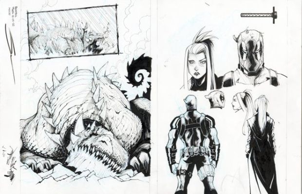 Sandoval, Gerardo - DEADPOOL (2020) #5 Splash Page | ComicConnect (Buy It Now)