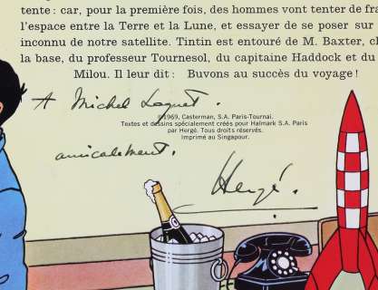 Hergé | Tintin, pop-Hop On a marché sur la lune,… | Millon