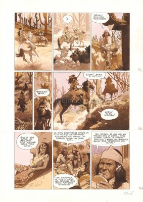 Christian Rossi | Golden West, Planche originale n°72, rusti | Daniel Maghen