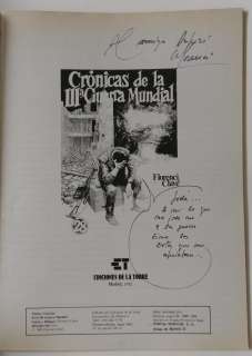 Clavé, Florenci - Dedication on book