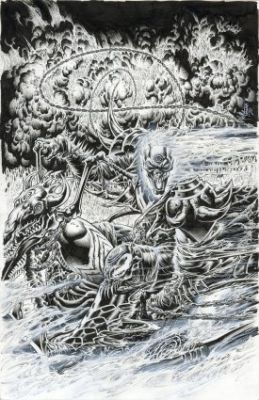 Hotz, Kyle - GHOST RIDER: RETURN OF VENGEANCE #1 Cover | ComicConnect (Buy It Now)