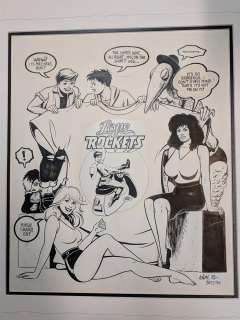 Gilbert and Jaime Hernandez Love and Rockets original Art