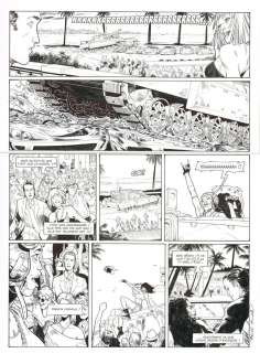 Planche originale 17 de HEDGE FUND Tome 4 - L‘héritière aux vingt milliards par Patrick HENAFF