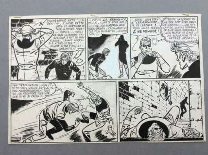 Reding | Vincent Larcher  - Original half-plate  - â€œ11 Gauchers Pour Mexicoâ€ | Catawiki