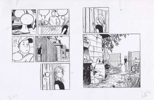 Jillian Tamaki | This One Summer - pages 248-249 pencil roughs | The Beguiling