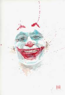 David Mack | David Mack Joaquin Phoenix Joker Painting Used For Sketchbook | Romitaman