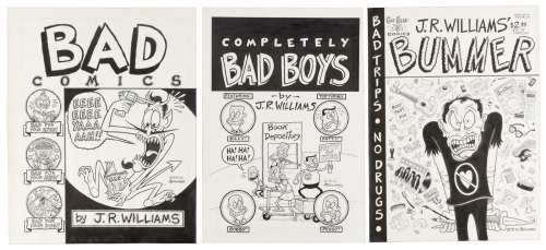 J.R. WILLIAMS * 9 Pages of Original Art * BAD Comics * | PBA Galleries