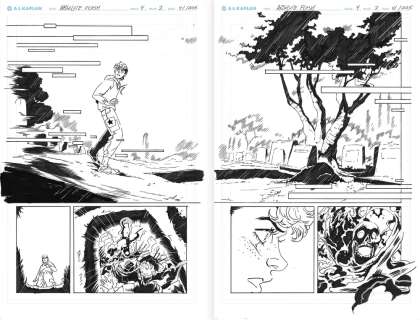 A.L. Kaplan | Absolute Flash #4 Page 2-3 (DC Comics) Interior Art DPS | A.L. Kaplan