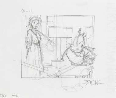 Andréae - Lot 090 - Terre Mécanique, illustration préparatoire à…