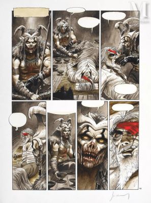 JEREMY (Jérémy Petiqueux, né en 1984) - Lot 106 - Barracuda, Tome 5, Cannibales, planche 13.