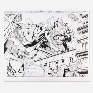 Greg Land and Jay Leisten, Venom War: Spider-Man #4 Story Pages 2-3 Original Art (Marvel Comics, 2024) | Landry Pop Auctions