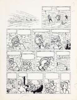 Craenhals - Lot 069 - Les 4 As, planche n°1 à l‘encre de Chine de…