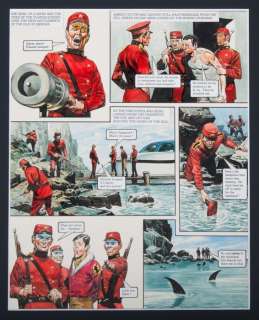 Lawrence, Don | Original page in colour  - Trigië  - Het Geheim van de Duivelsrots  - (1975) | Catawiki