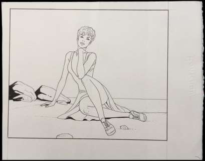 Renaud | Dessin original d’un ex-libris + mise en couleur  - Jessica Blandy | Catawiki